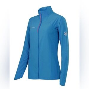 New! Women’s Mammut MTR 141 Air Jacket Blue Performance Wear Lightweight Size L.